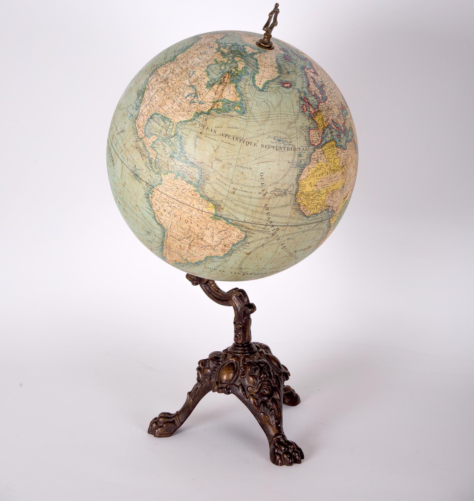1880年 ルベグ フランス製アンティーク地球儀 14インチ - Etsy 日本