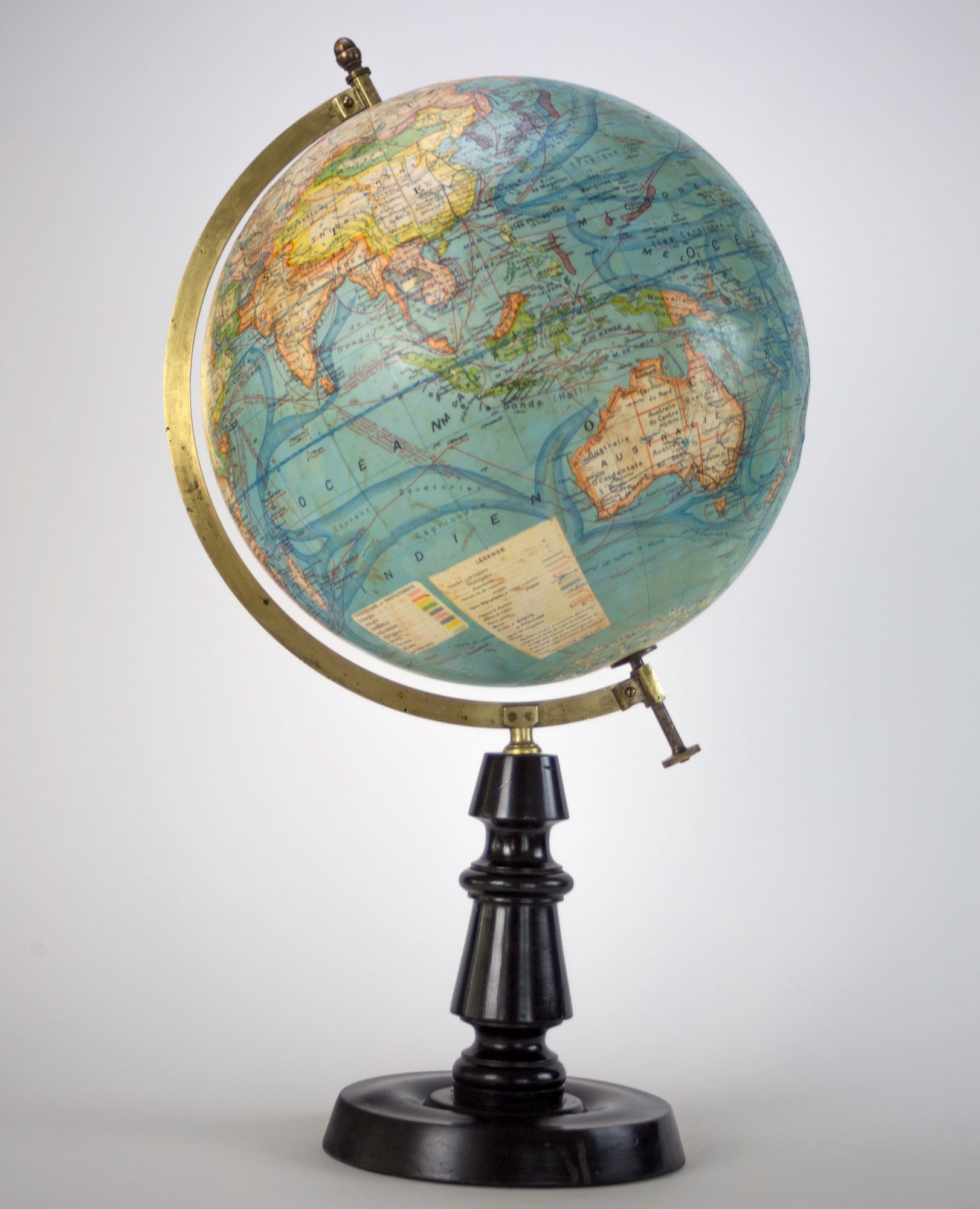 1925 Antique Terrestrial Globe Mappemonde Forest - Etsy