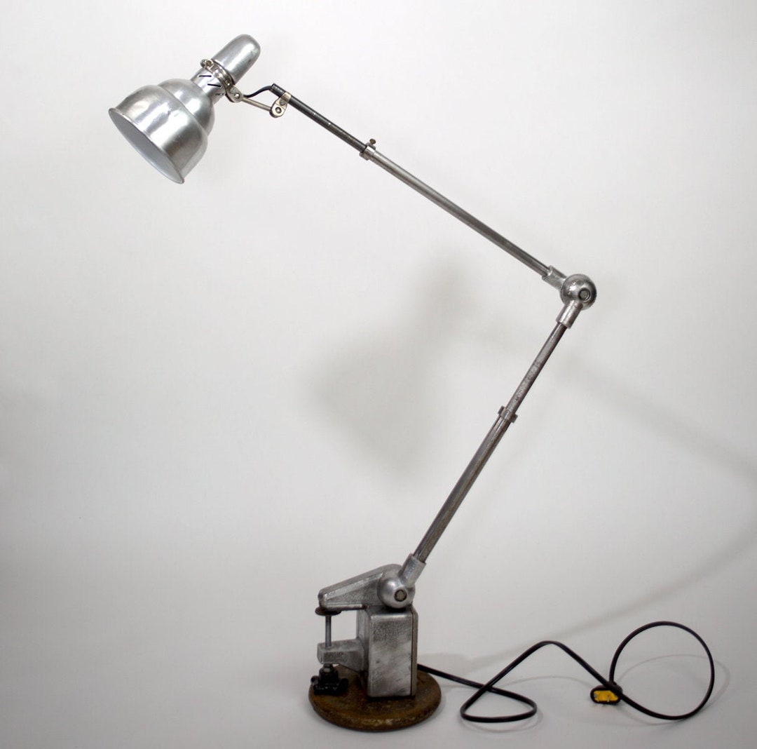 極上！フランス　Lumina　ランプ　ランプ　アンティーク　インダストリアル FRENCH INDUSTRIAL Modernist Task Lamp LUMINA, Large