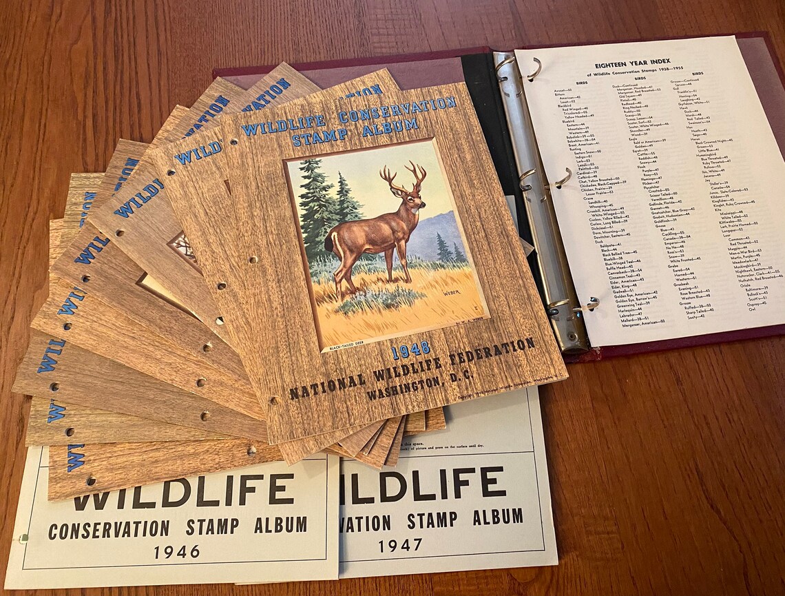 National Wildlife Federation Wildlife Stamp Album rare NOS Etsy