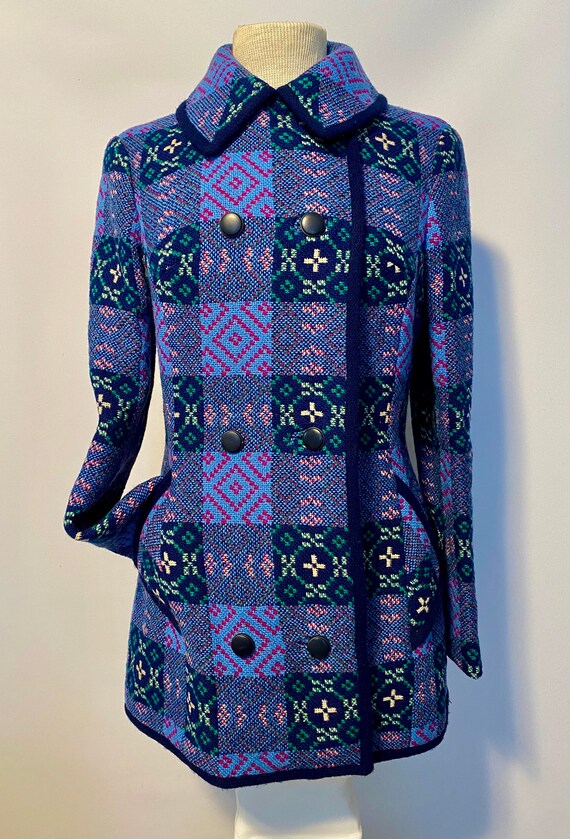 Vintage Welsh Tapestry Blanket Coat 1970’s