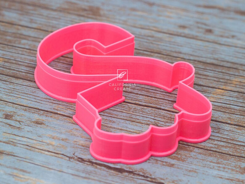 Custom Made Cookie Cutter Lettered Number 2 two Etsy