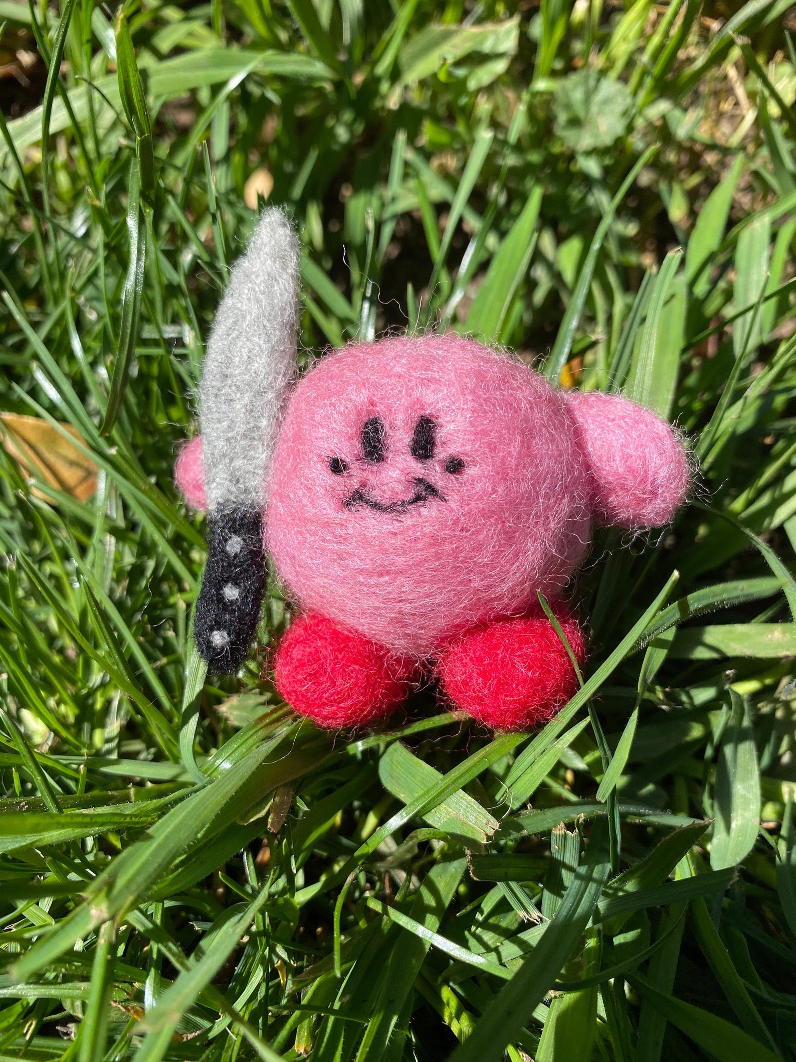 Knife Kirby Needle Felted Wool Figure/Doll Etsy