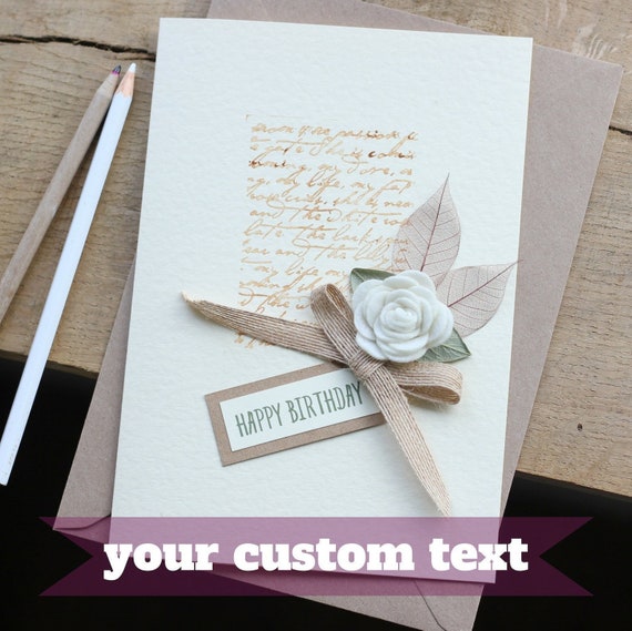 Personalised A5 40th Birthday Card Rose Gold Sister,Auntie,Friend,Mum,Daughter