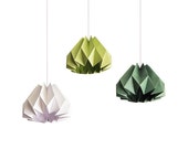 Pumpkin / Origami Paper Lamp Shade - Color Choices