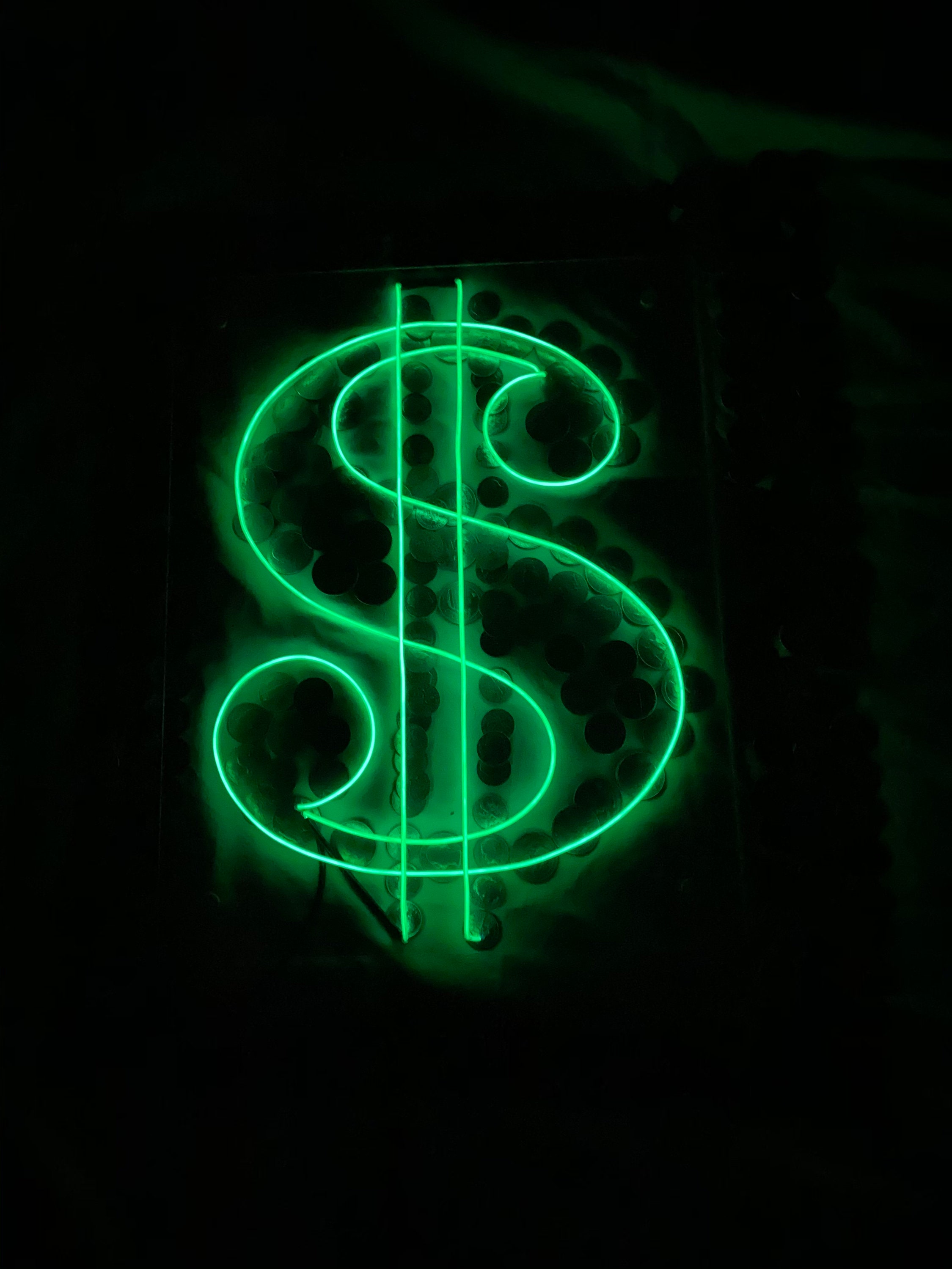 Money Neon Sign El Wire Sign 11x14 Inch Neon Sign Art Neon - Etsy Singapore