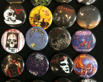 BAND LOGO Pins Rock Punk Metal Pop Music Pins Any Band Choose Your