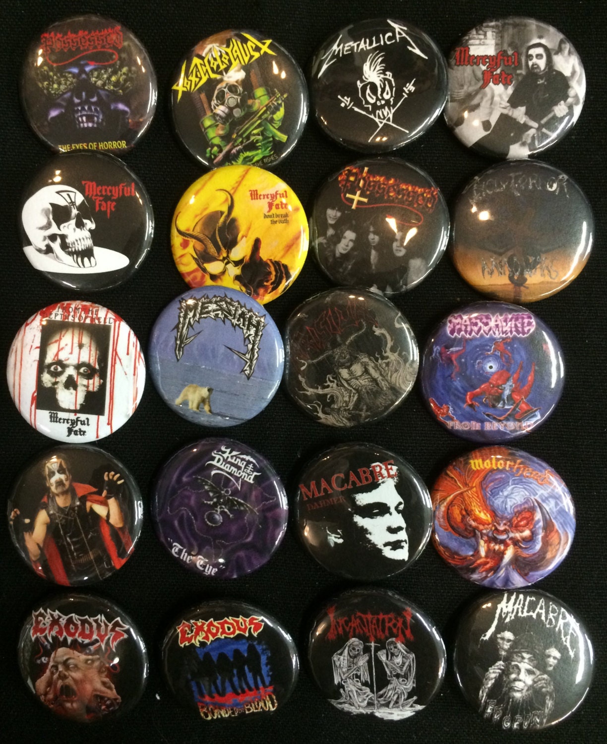 005 Death Speed Thrash Black Metal Button, Pin, Badge
