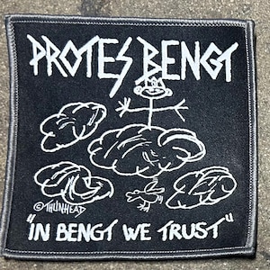 PROTES bengt Woven patch heavy metal death black thrash speed cartoon novelty patches sew-on
