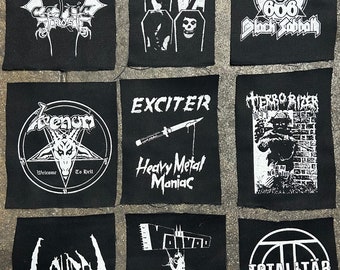 2023001 Punk metal crust doom black death grind grindcore heavy gore horror cult cartoon novelty patches sew-on DIY