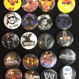 001 Wrestling Button, Pin, Badge