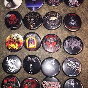 003 Death Speed Thrash Black Metal Button, Pin, Badge