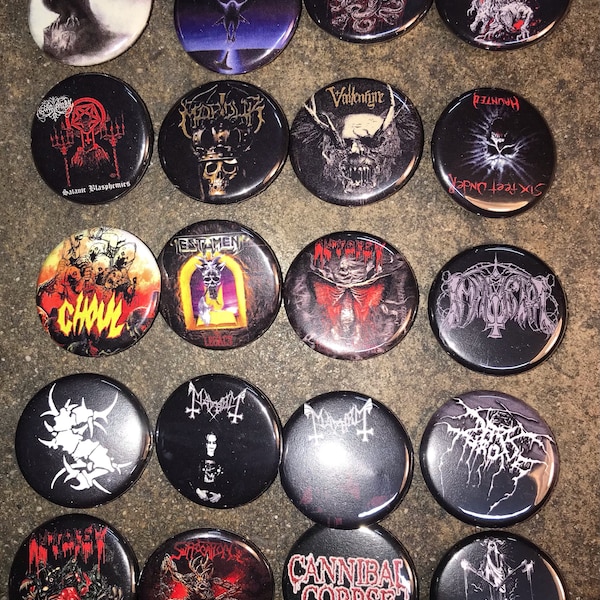 003 Death Speed Thrash Black Metal Botón, Pin, Insignia