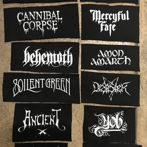 22-04 Punk metal crust doom black death grind grindcore heavy gore horror cult cartoon novelty patches sew-on DIY
