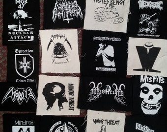 Neh\u00ebmah print patch raw black metal band