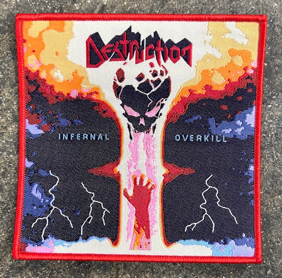 DESTRUCTION Infernal Overkill Woven Patch Heavy Metal Death Black