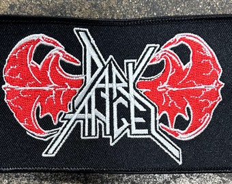 Dark Angel embroidered logo patch heavy metal death black thrash speed woven cartoon novelty patches sew-on