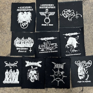 Punk metal crust doom black death grind grindcore heavy gore horror cult cartoon novelty patches sew-on DIY PS202401