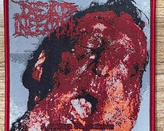 DEAD Infection chapter Woven patch heavy metal death black thrash speed cartoon novelty patches sew-on