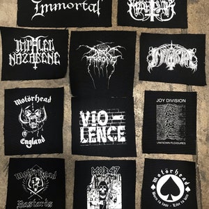 22-05 Punk metal crust doom black death grind grindcore heavy gore horror cult cartoon novelty patches sew-on DIY