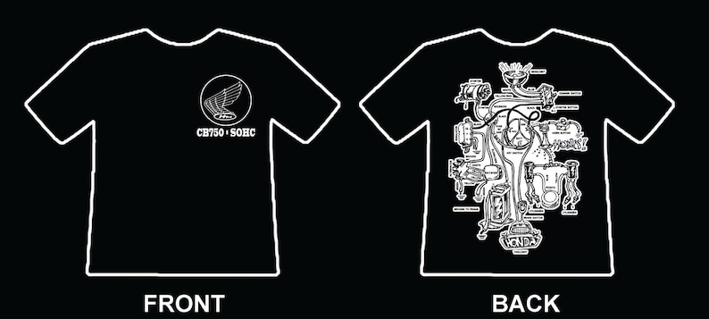 Cb750 Sohc Simplified Wiring Diagram Short Sleeve Shirt