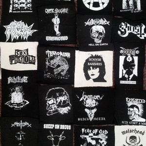 Punk metal crust doom black death grind grindcore heavy gore horror cult cartoon novelty patches sew-on DIY PS05