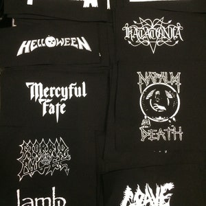 Punk metal crust doom black death grind grindcore heavy gore horror cult cartoon novelty patches sew-on DIY PS17