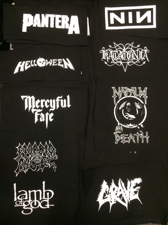 Punk metal crust doom black death grind grindcore heavy gore horror cult cartoon novelty patches sew-on DIY PS17