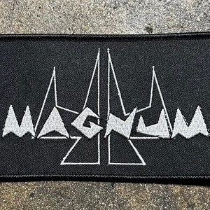 44 MAGNUM logo patch heavy metal death black thrash speed woven cartoon novelty patches sew-on
