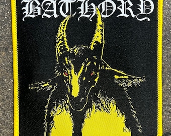 BATHORY Yellowgoat Woven Patch Heavy Metal Death Black Thrash