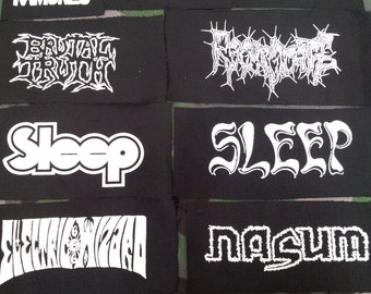 Punk metal crust doom black death grind grindcore heavy gore horror cult cartoon novelty patches sew-on DIY PS13