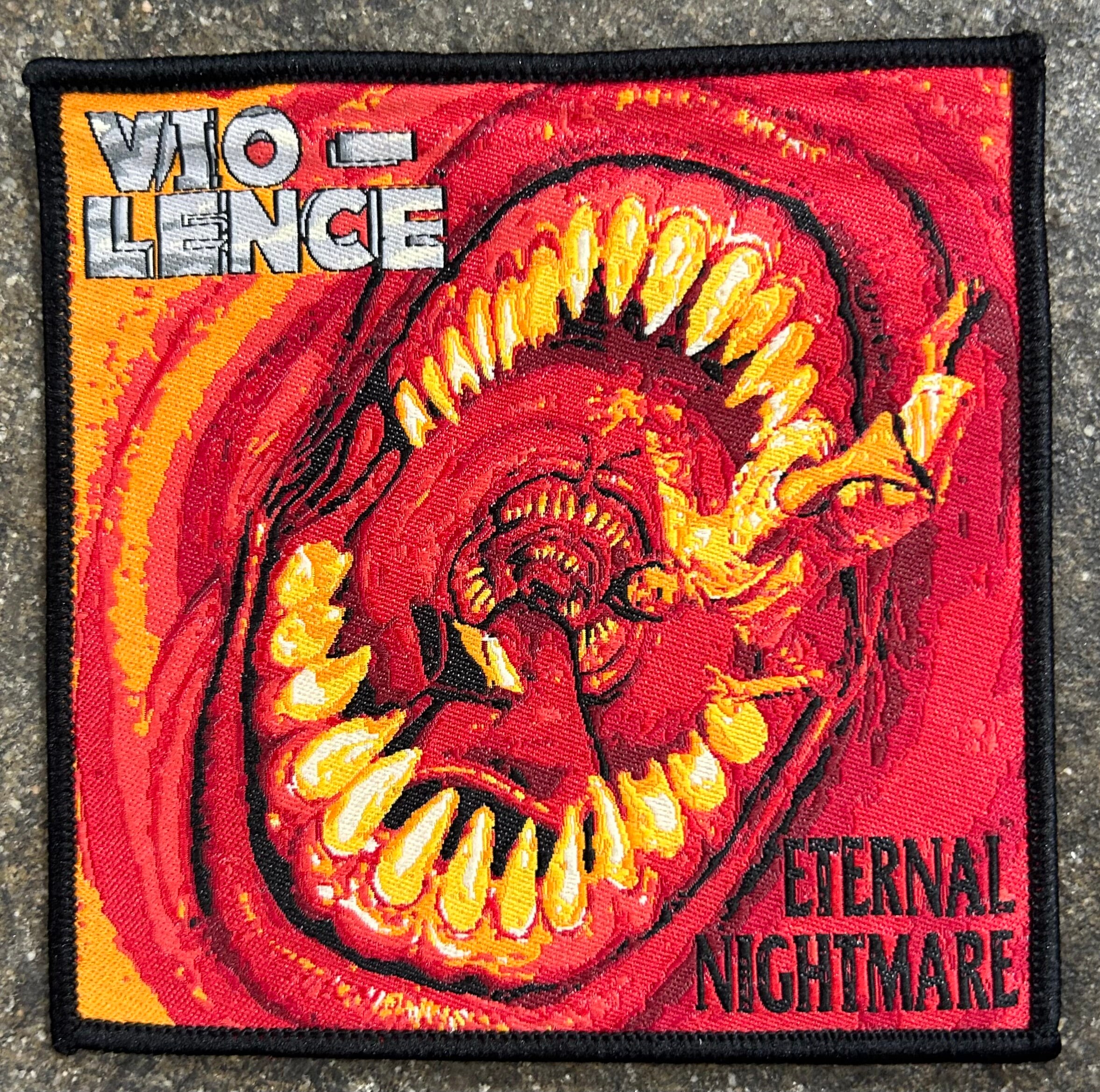 VIOLENCE Eternal Nightmare Woven Patch Heavy Metal Death Black