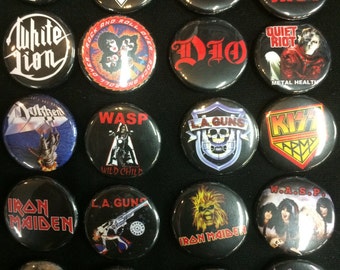 Lot of 5-1.25" Stoner rock Doom Metal Pin Badge Sleep Band Buttons 