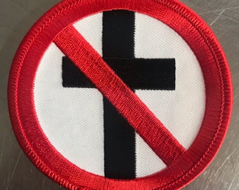 No RELIGION bad patch heavy metal death black thrash speed woven cartoon novelty patches sew-on