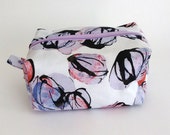 Cosmetische zak, roze en paars, de organisator van de make-up, wassen tas, rits etui, cadeau voor haar, Mama cadeau.