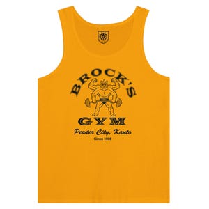 Brock's Gym Tank Top — Parody Pokemon Gym Shirt — Machamp Gold's Gym — Funny Pokemon 30th Anniversary Gift image 11
