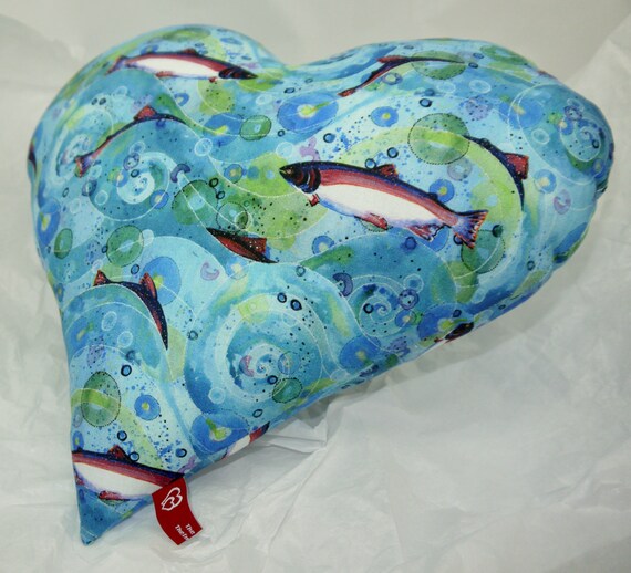 salmon shaped pillow