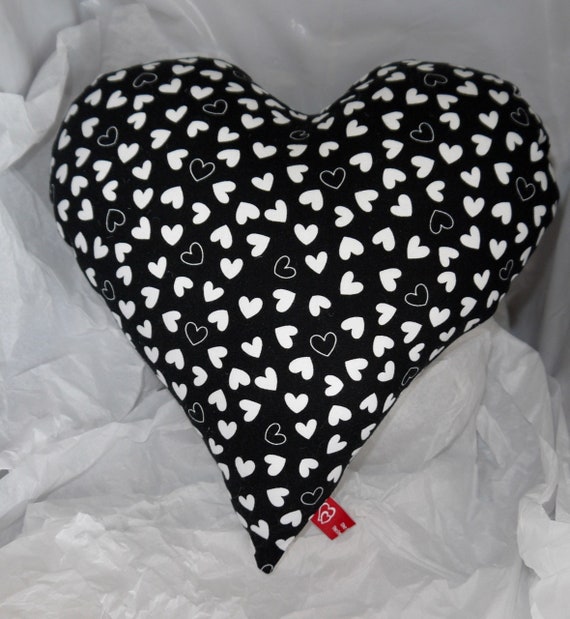 grey heart shaped cushion