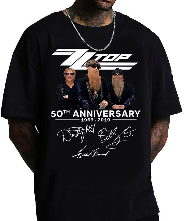 Zz top 50th anniversary t shirts 2025