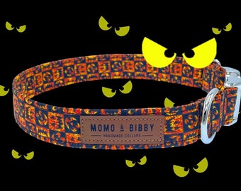 Martingale and Buckle Collar, Spooky Pumpkin