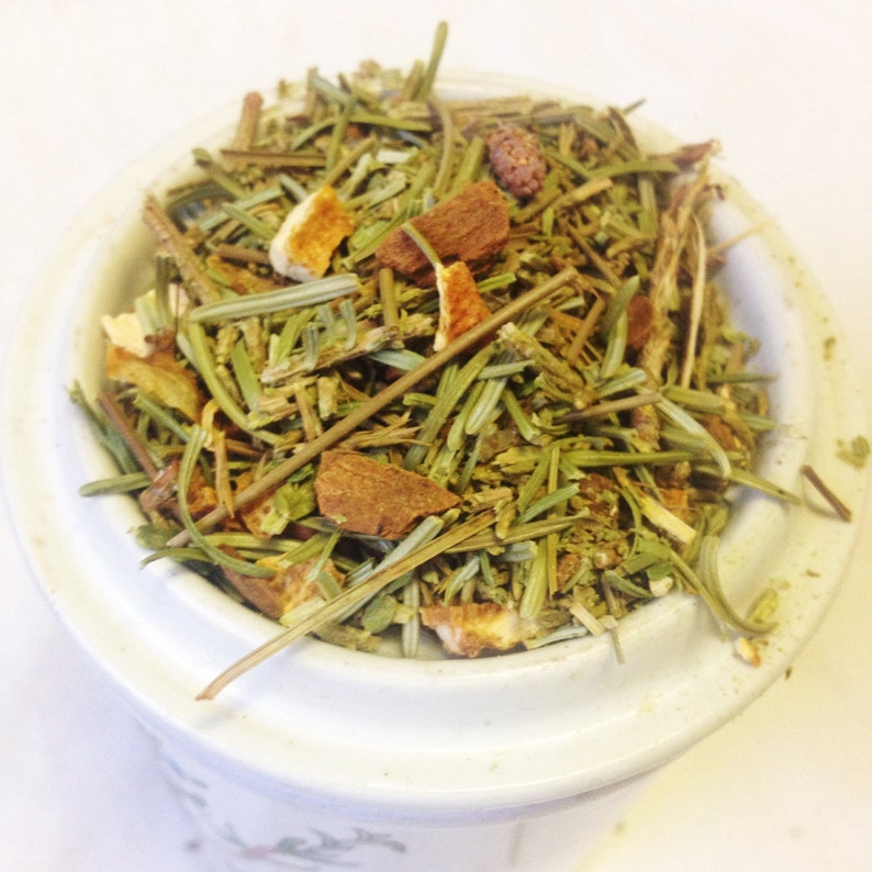 Evergreen Tea with White Pine Red Pine Cedar Juniper Etsy