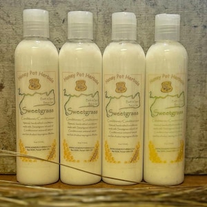 Sweetgrass haarconditioner met olie doordrenkt met Sweetgrass