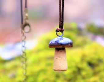 Mushroom pendant dark brown