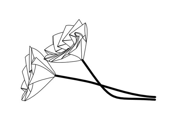 Origami Diagram For Lonely Flower