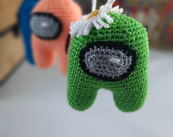 Porte-clés, bijou de sac Among Us - amigurumi