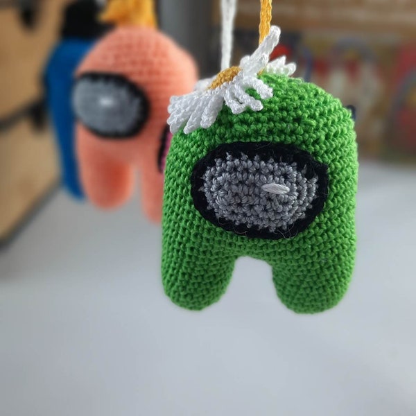 Porte-clés, bijou de sac Among Us - amigurumi