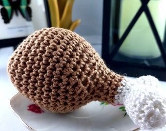 Cuisse de poulet  au crochet pour jouer à la dînette