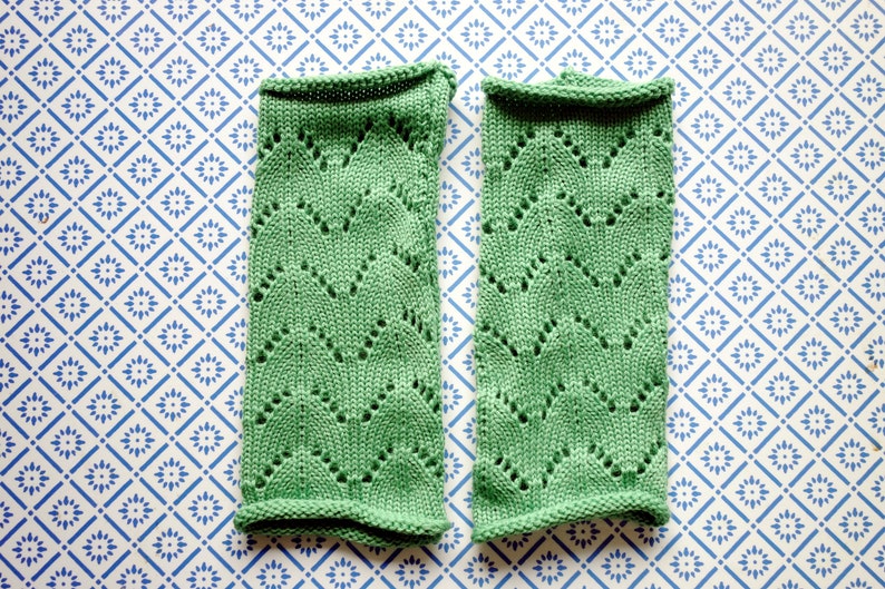 Knit wool gloves zdjęcie 2