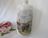 Vintage Stoneware Bottle With Artwork By JC Van Hunnick