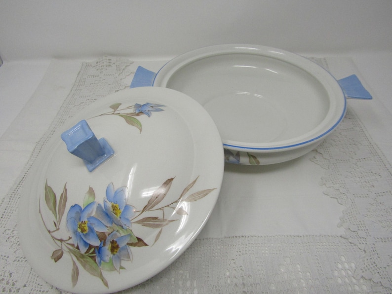 Casserole Dish Shelley Art Deco Tureen Vintage Kitchen Lidded Dish Vintage Dining Vegetable Bowl 1925-1930s Serving Dish